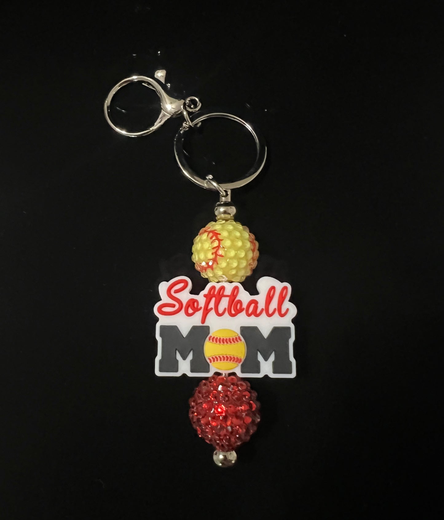 Softball Mom Keychain