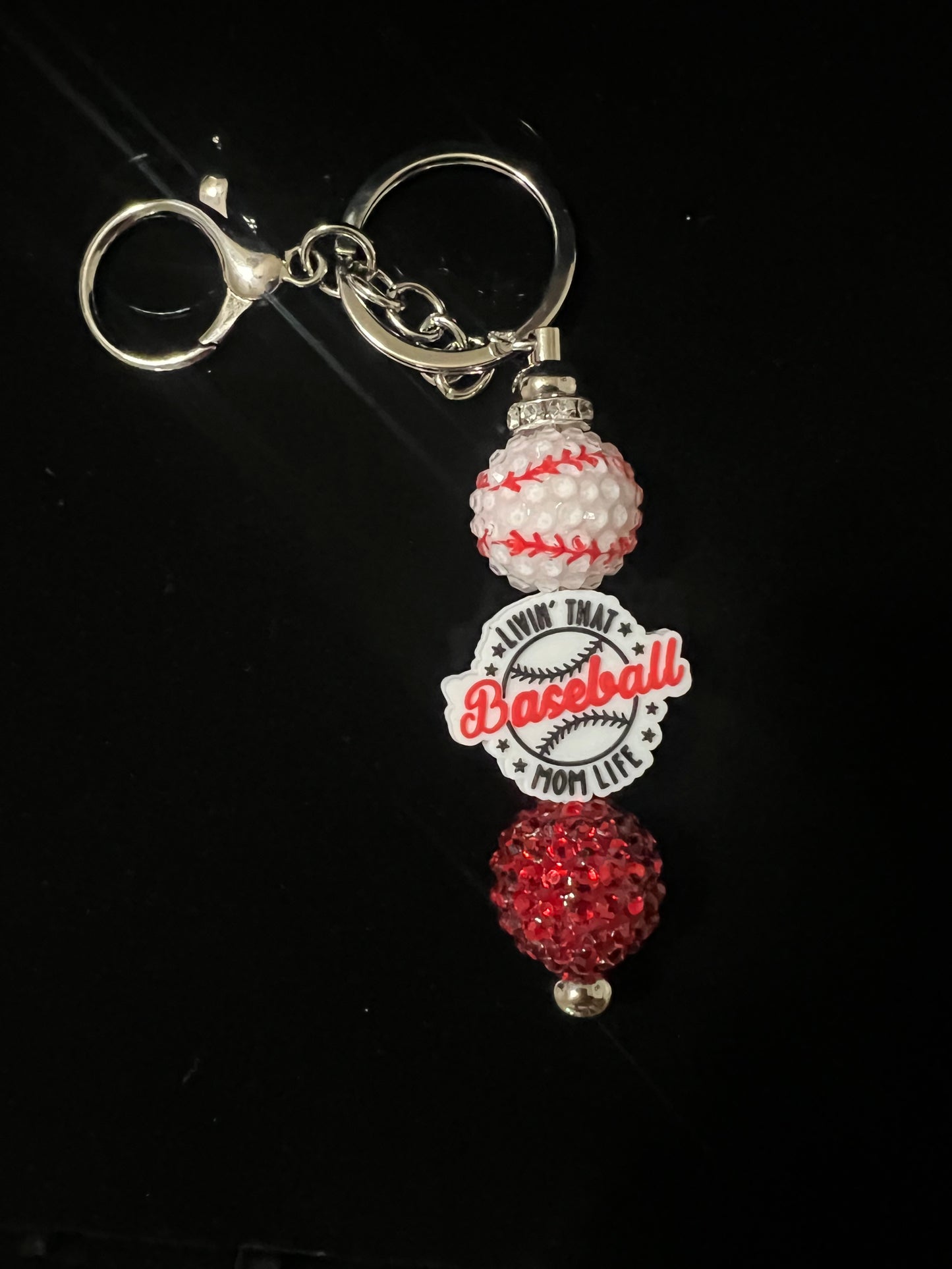 Baseball Mom Keychain