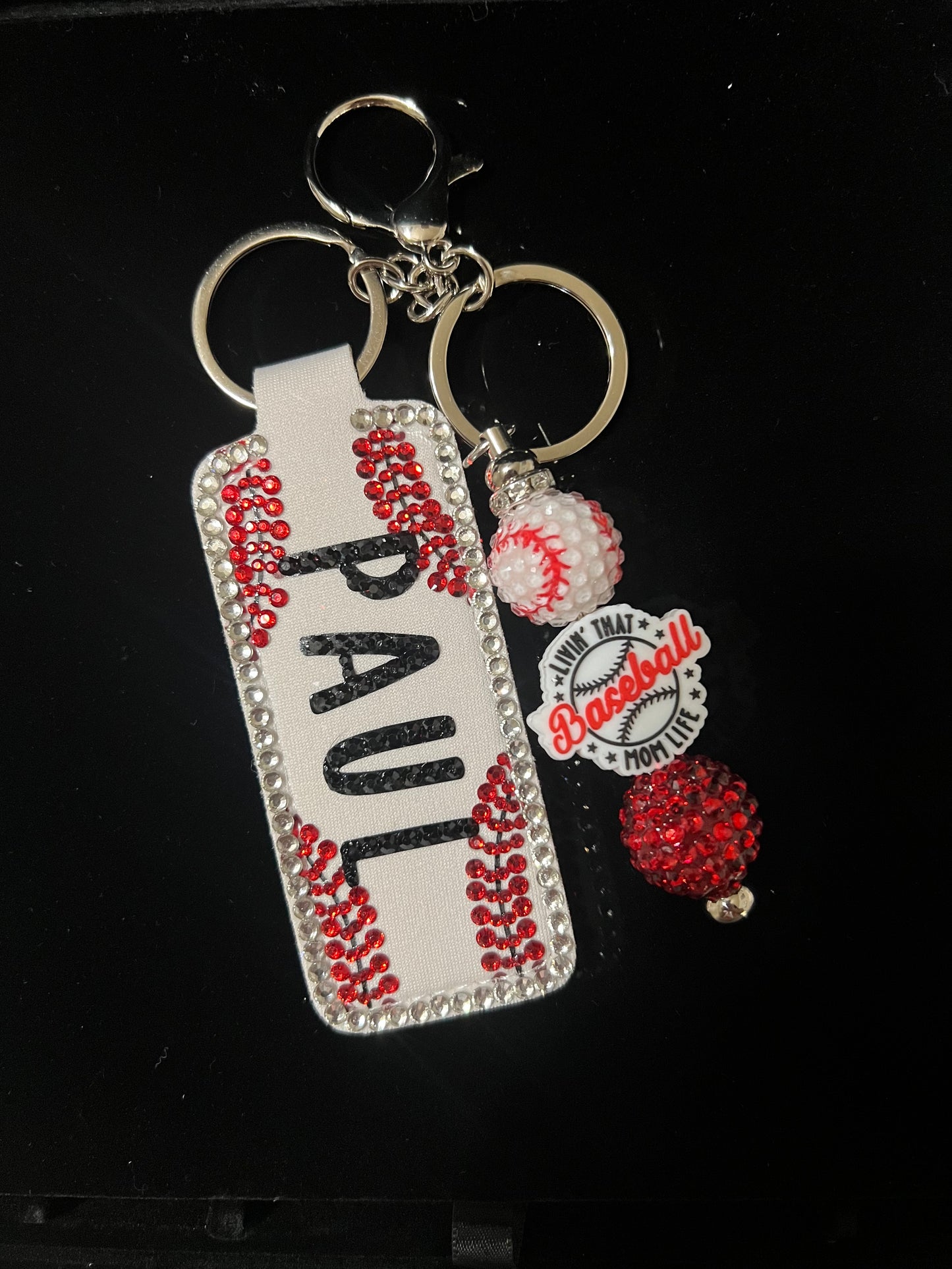 Baseball Mom Keychain